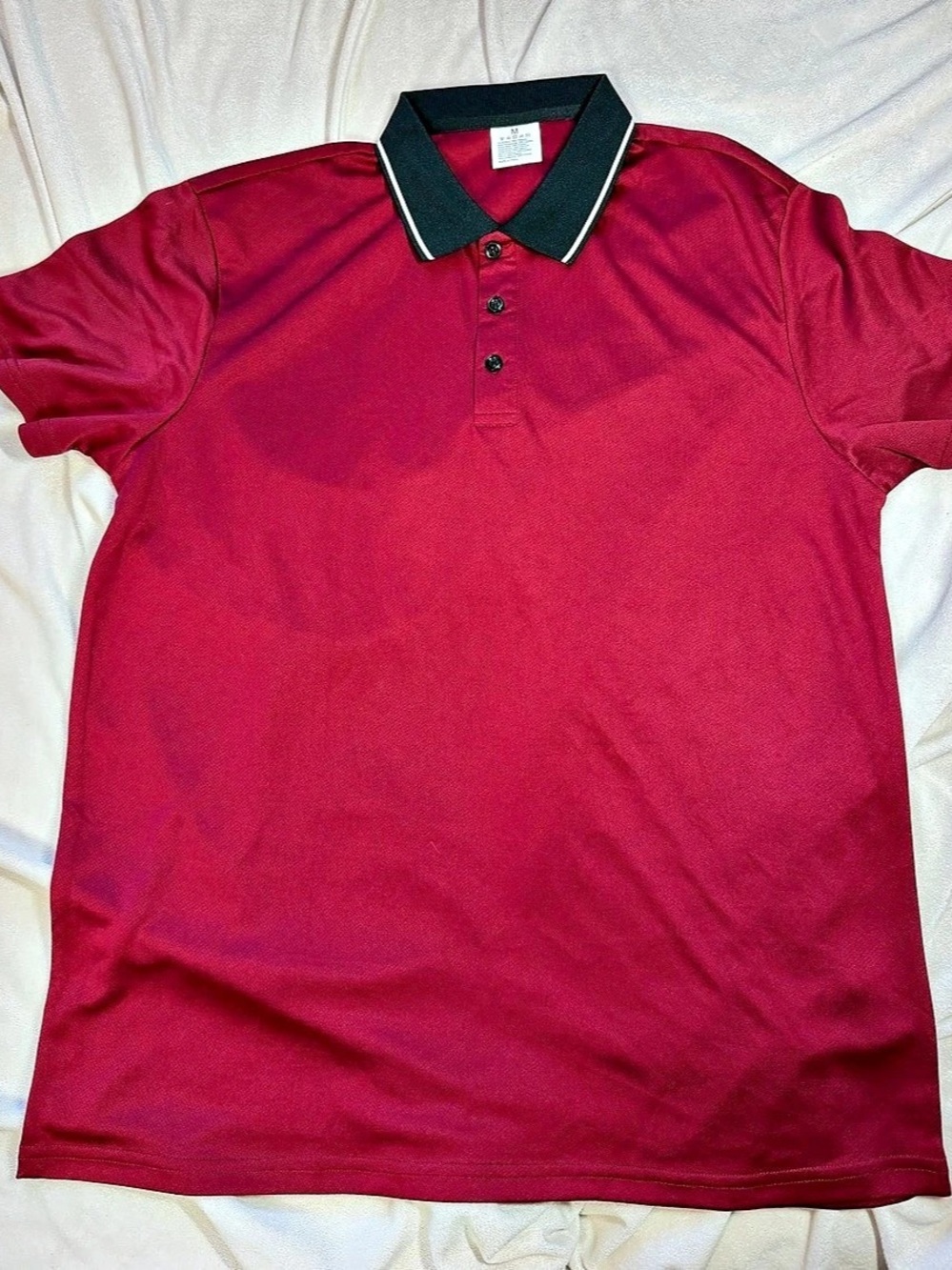 Men's Red Polo Shirt Size Medium